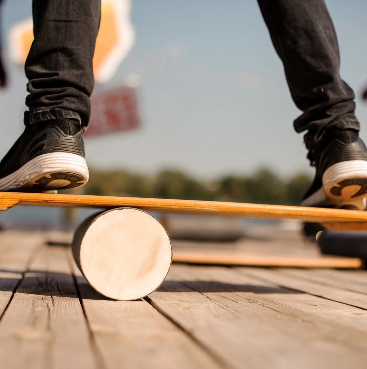 Balance Board Wobble - Certainly Wooden Rocker for Kids Yoga