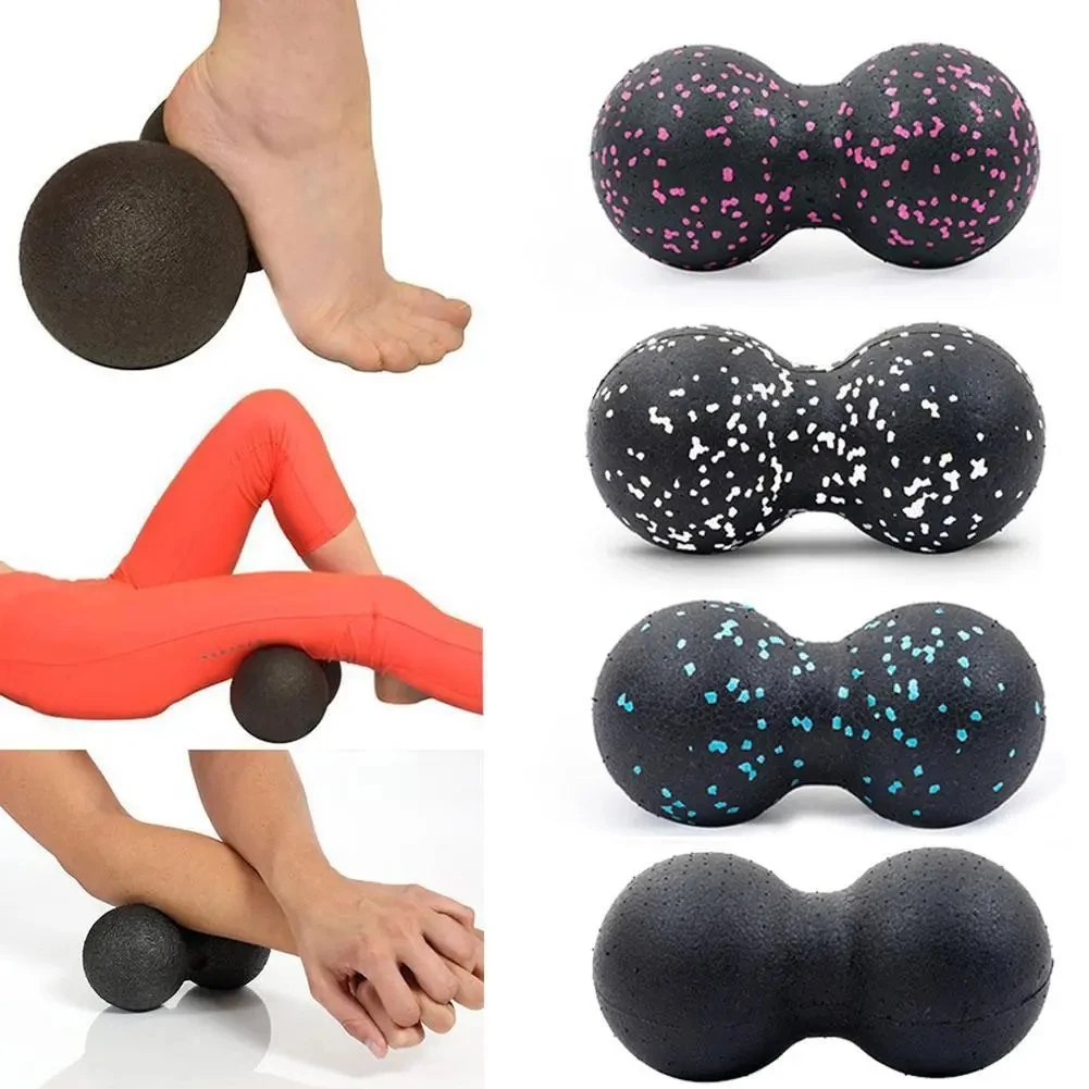 Pilates Yoga Ball - Yoga Massage Roller Ball Peanut Double