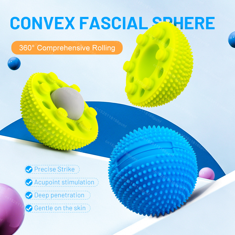 Pilates Yoga Ball - Detachable Foot Neuro Massage Ball with