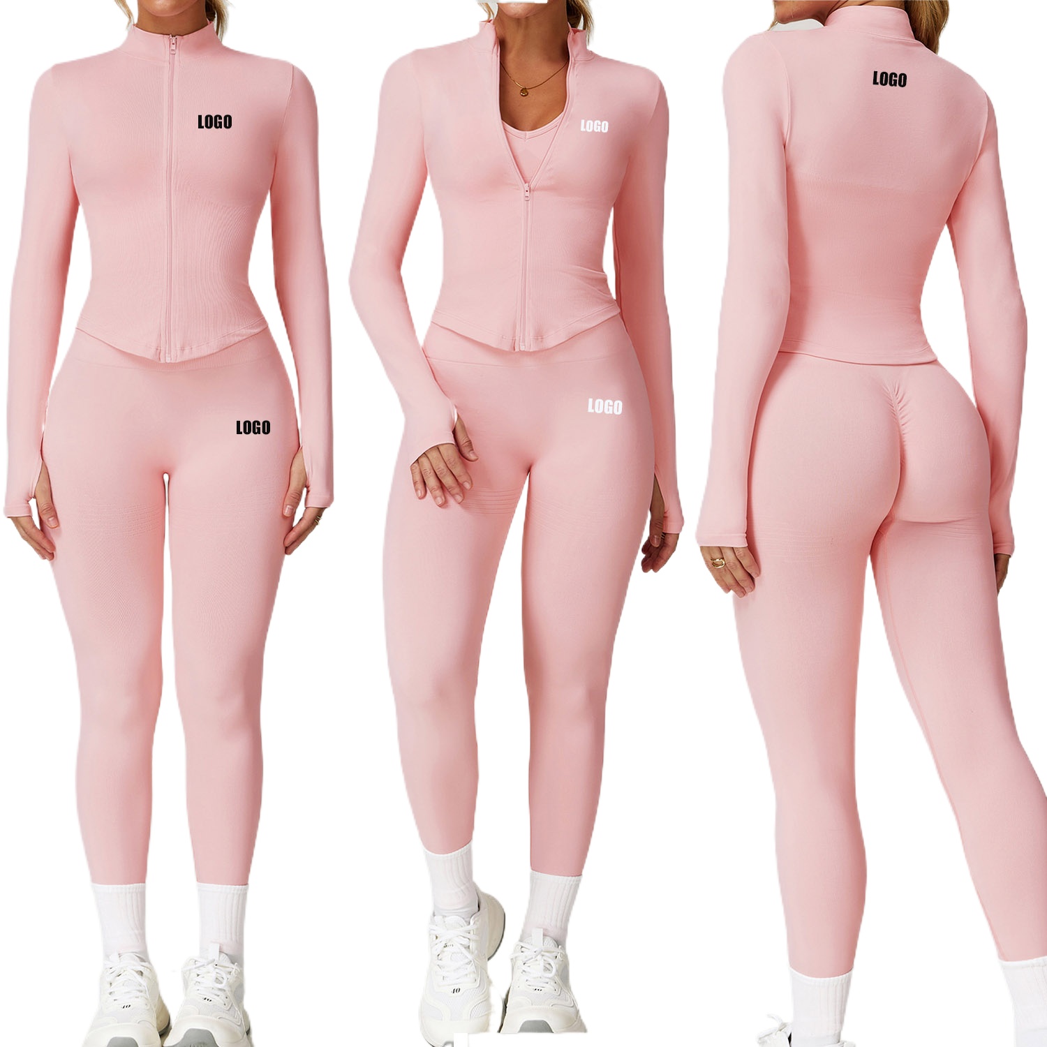 Pilates Yoga Gear - Custom LOGO women's seamless yoga sportswear