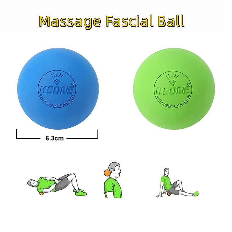 Pilates Yoga Ball - Rubber Fascia Massage Ball Yoga Fitness