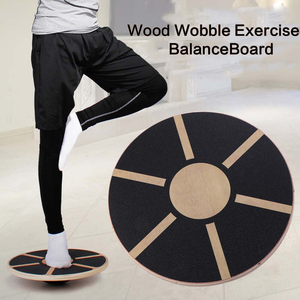 Balance Board Wobble - Wooden Round Balance Training Board Wobble