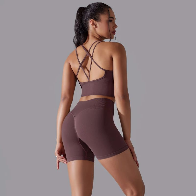 Pilates Yoga Gear - Sexy Yoga Sets Women's Tracksuit Seamless