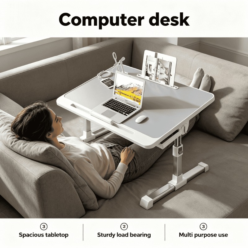 Inversion Table Fold - Bedroom Office Desk Compact Computer Study