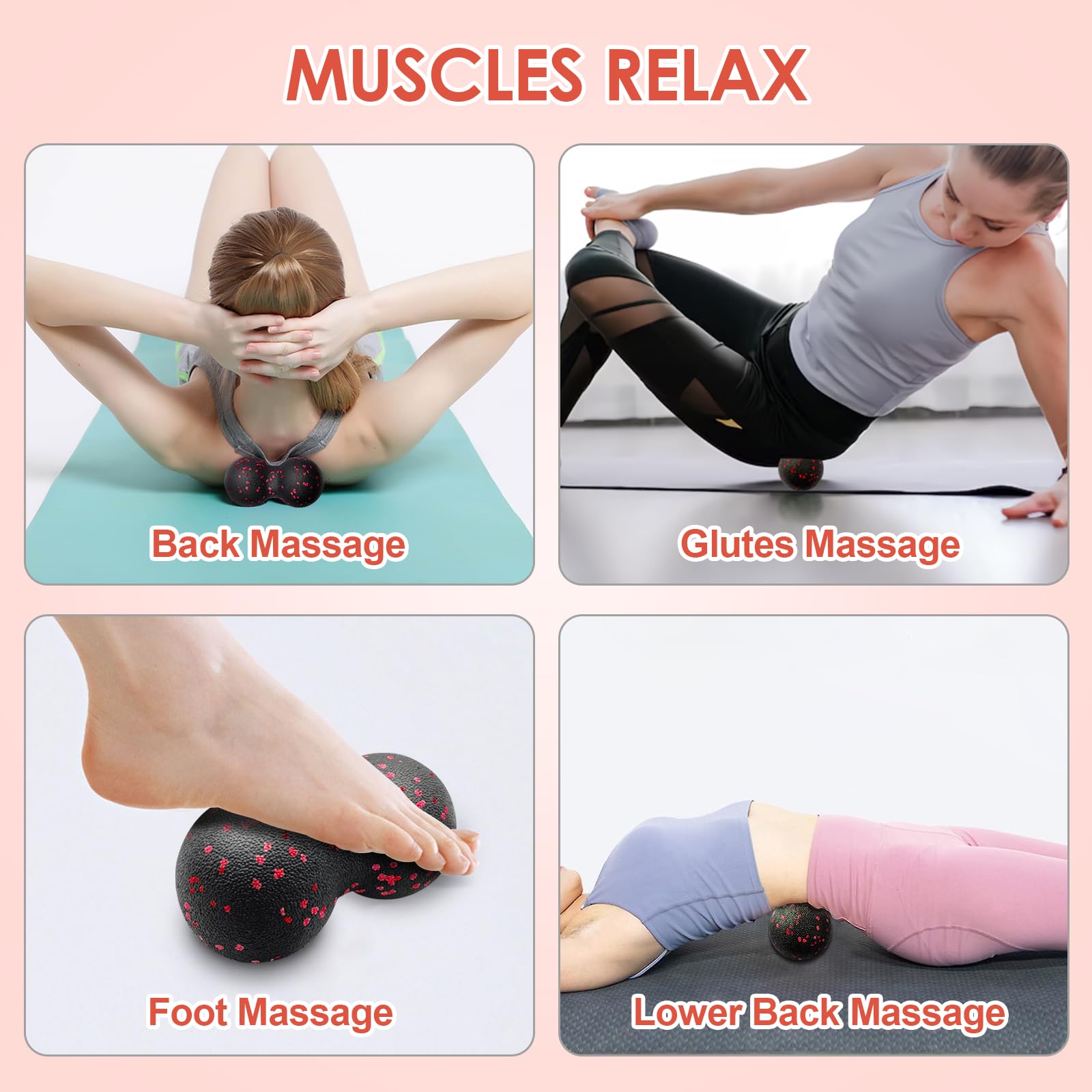 Hollow Yoga Roller Massage Pea - огляд і ціна Pilates Yoga Ball