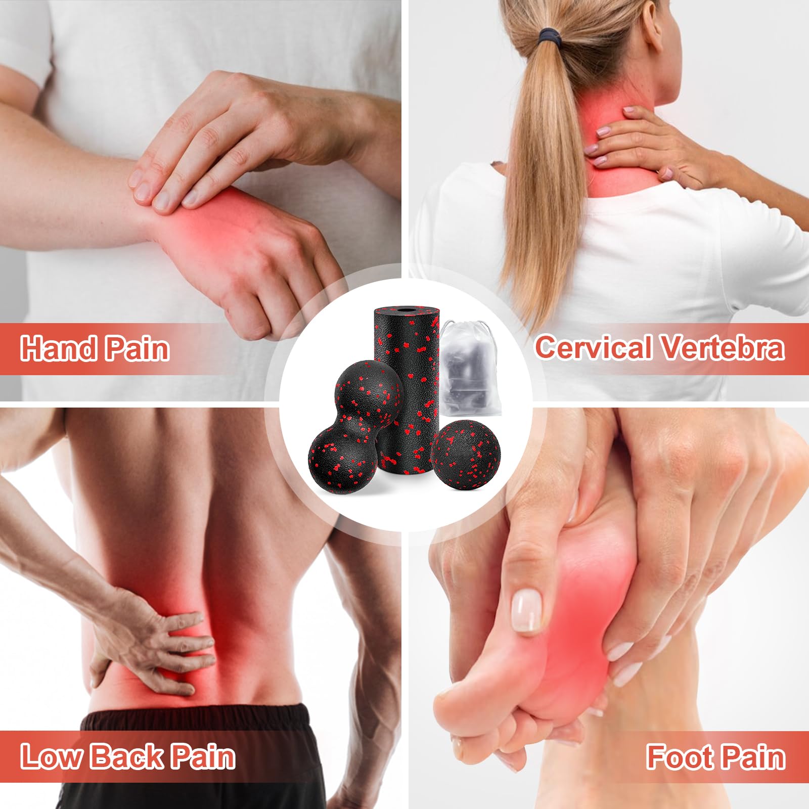 Hollow Yoga Roller Massage Pea - огляд і ціна Pilates Yoga Ball