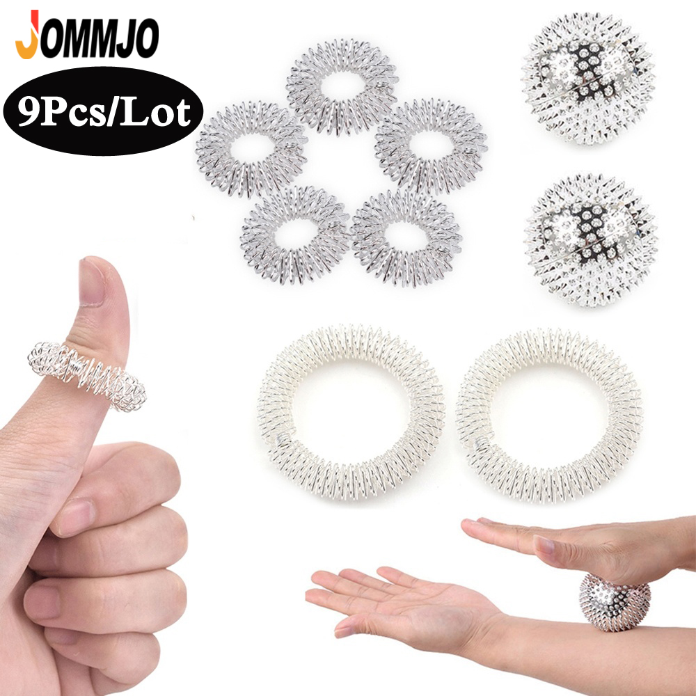 9Pcs/Lot Men Women Pressure Re - огляд і ціна Pilates Yoga Ball